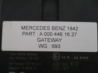 Mercedes-Benz - A 000 446 16 27 CENTRAL GATEWAY - ZGS 001 afbeelding 2 miniatuur