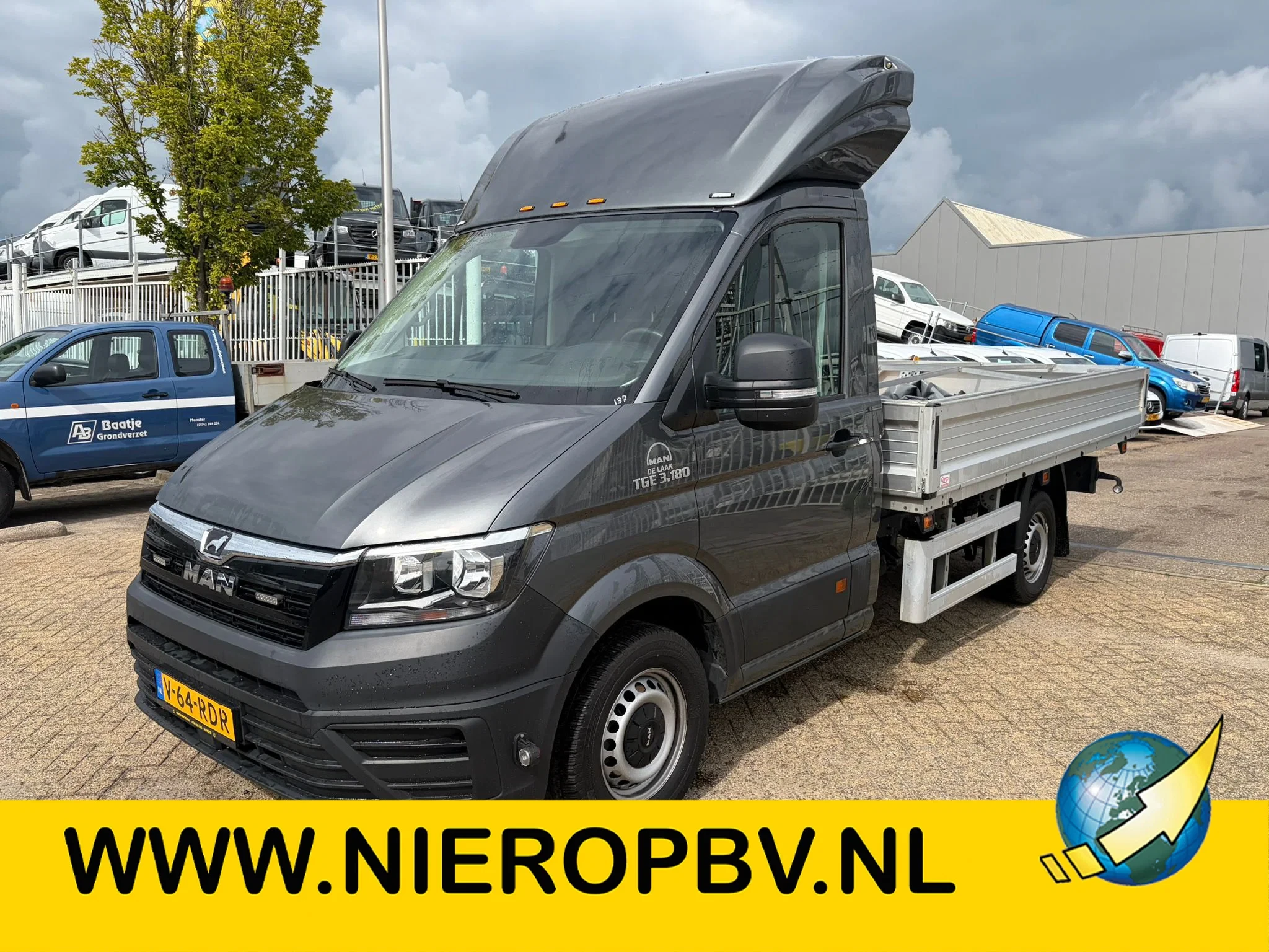 MAN TGE 2019 - 35-180 automaat airco open laadbak 19000km 3000kg trekhaak afbeelding 1