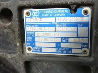 MAN - Gearbox & Clutch Parts Versnellingsbak 12AS2130TD afbeelding 3 miniatuur