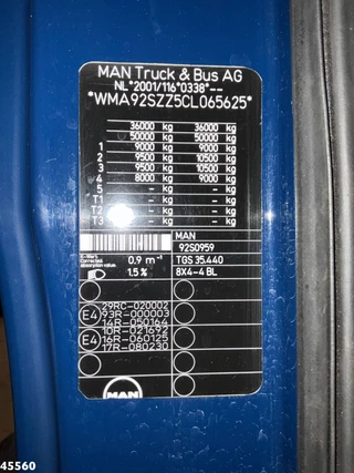 MAN TGS 2012 - 35.440 8x4 HMF 16 Tonmeter Z-kraan immagine 23