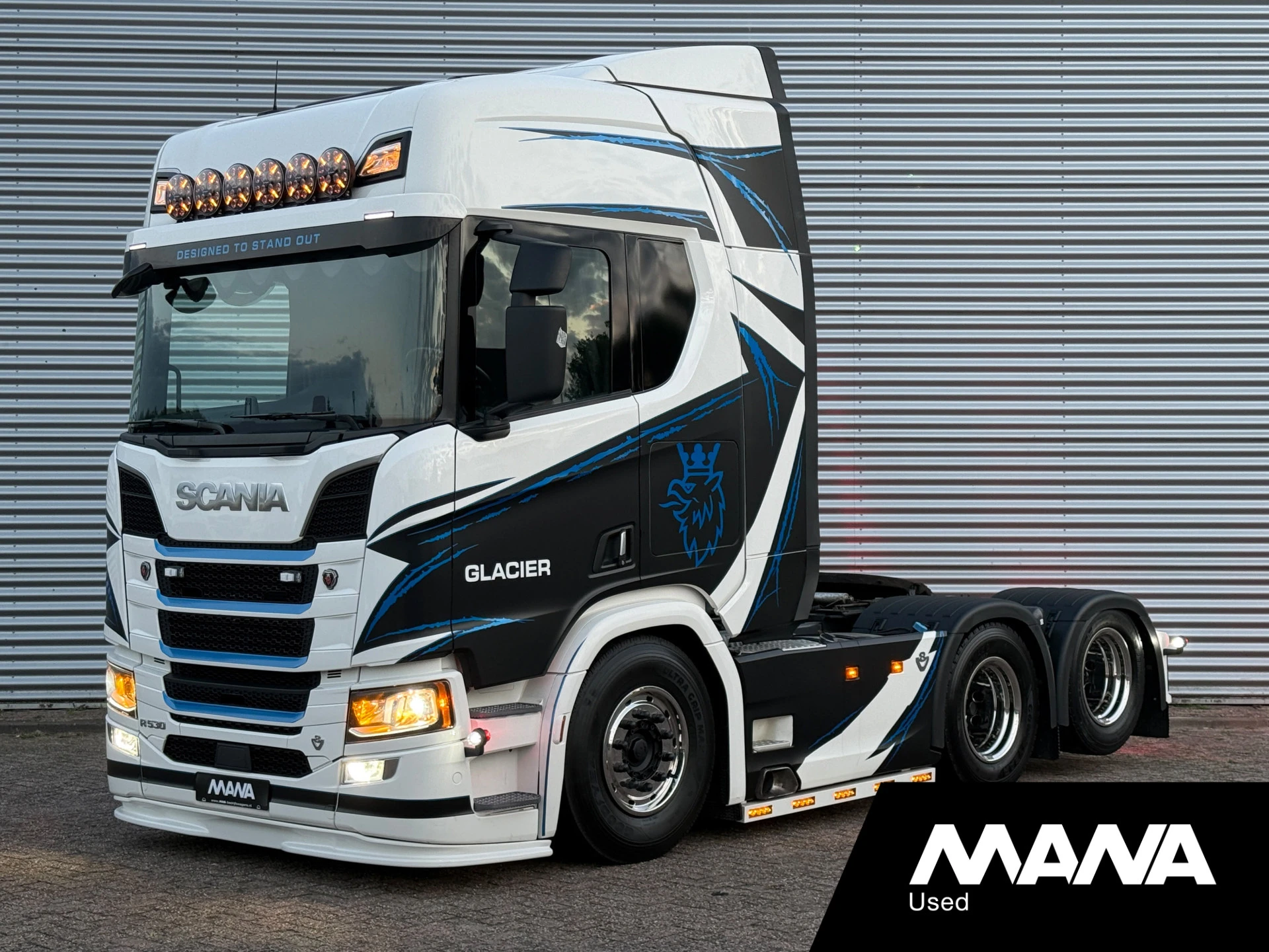 Scania R 2022 - R530 V8 6x2 LL Glacier SHOWTRUCK // BUFFL opbouw - PTO Retarder Lift as Boogie afbeelding 1