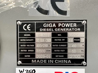 Giga power Giga power 312.5 kVa silent generator set - LT-W250GF 2022 - N/A afbeelding 7