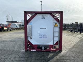 CIMC tankcontainers N/A 2017 - 20FT ISO / 25.010L / L4BN / 22K2 / T11 / steam heating / bottom discharge / 2.5Y-TEST/CSC: 07/2027 imagem 6