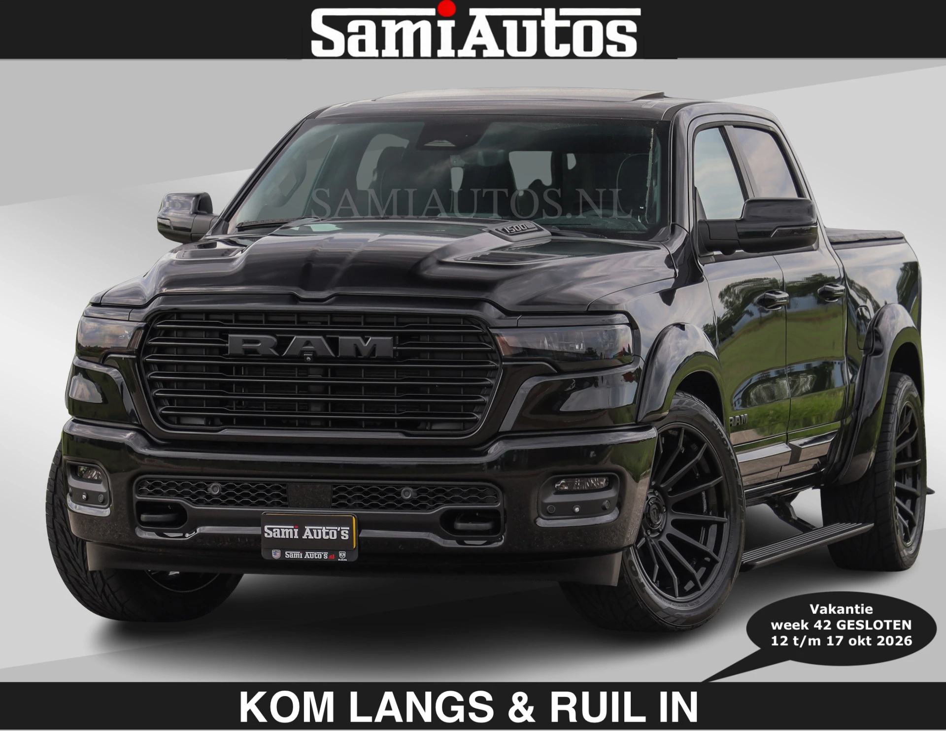 Dodge Ram Pick-Up 2024 - BOM VOL | Night Premium | €79950,- excl | Full Option | De Meest Luxe in zijn Klasse | afbeelding 1