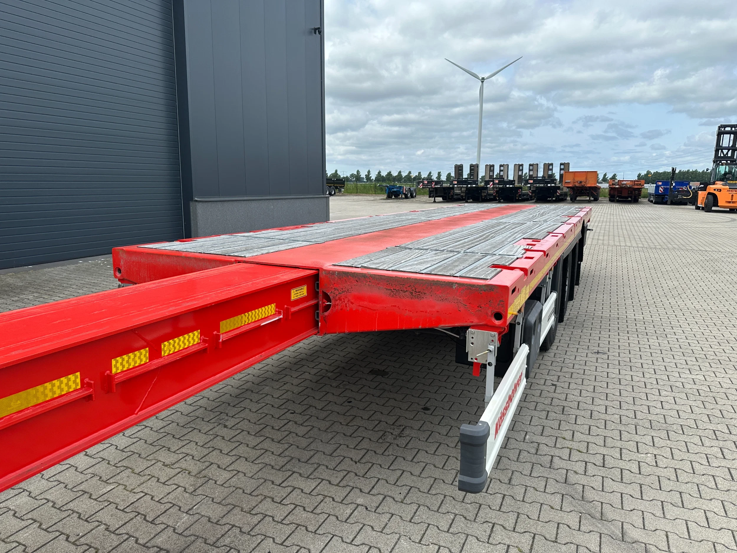 KAESSBOHRER 2026 - new and unused Heavy-Duty flatbed / 690cm extendable / steering axle / discbrakes / NL-trailer / APK: 04-2027 imagen 22