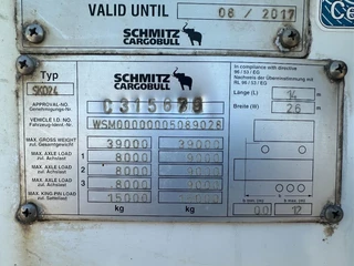 Schmitz Cargobull N/A 2012 - PRICES FROM €6950 TO €9950,- 40 X CARRIER 1850 MT D/E SAF AXELS obrazek 15