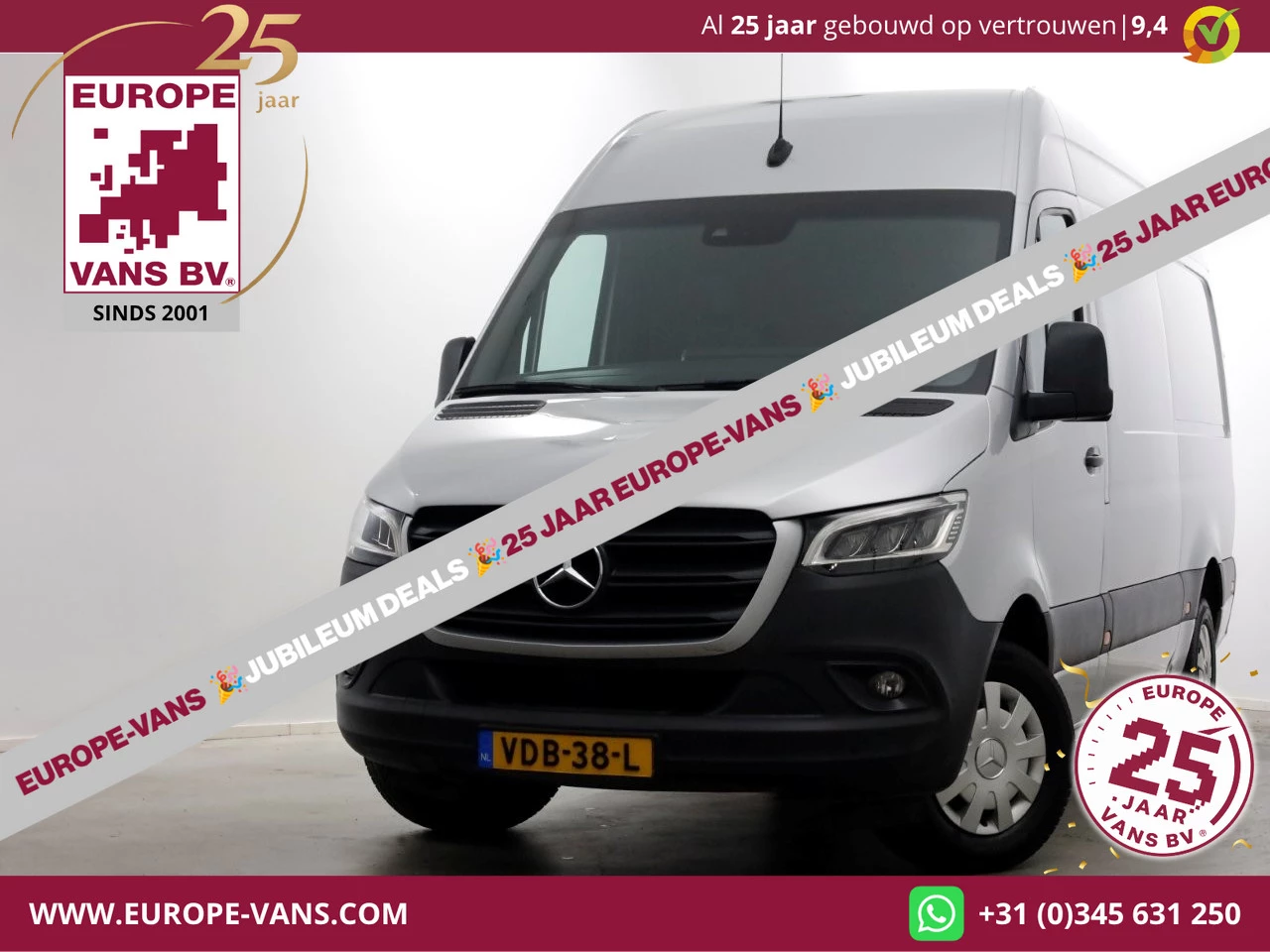 Mercedes-Benz Sprinter 2019 - 319 CDI 3.0 V6 190pk E6 L2H2 7G Automaat LED/Camera/Navi Trekhaak 3500kg 10-2019 obrázek 1