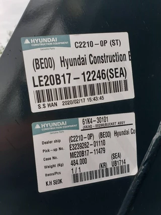 Hyundai N/A - Excavator digging bucket 140, 61K4-30101 image 6