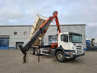 Scania P 2007 - P380 / 6X4 / 2X BIG AXLE / FULL-STEEL / DRUM BRAKES / TEREX TLC 125.2 CRANE / AIRCO / MANUAL / EURO-4 / 2007 zdjecie 4