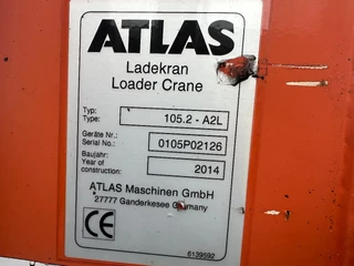 Atlas N/A 2014 - 105.2 - A2L Crane / Kraan / Autolaadkraan / Ladekrane / Kran / Grua / Grues obrazek 8