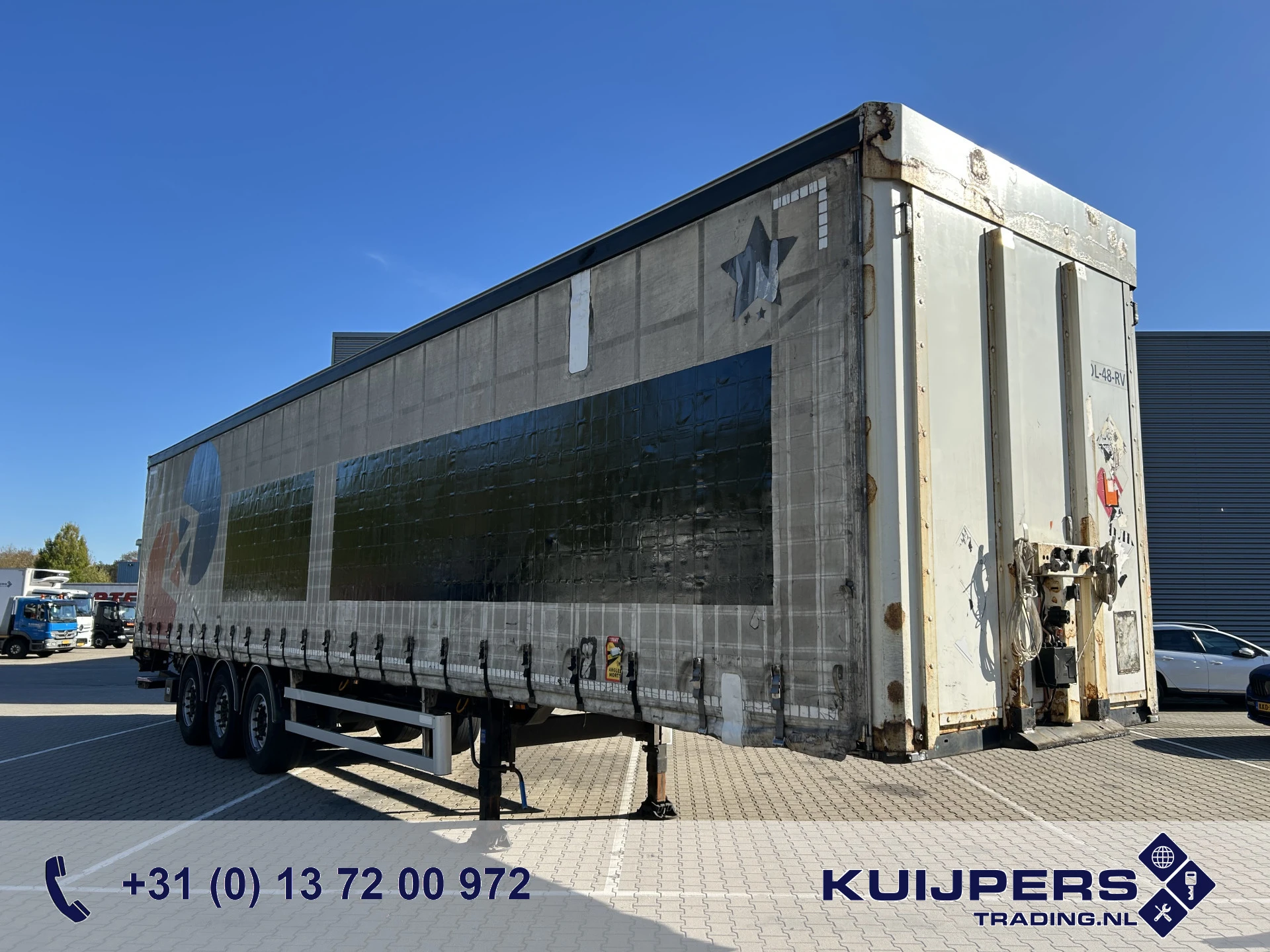 Krone Hertoghs O3 2012 - Schuifzeil oplegger afbeelding 1