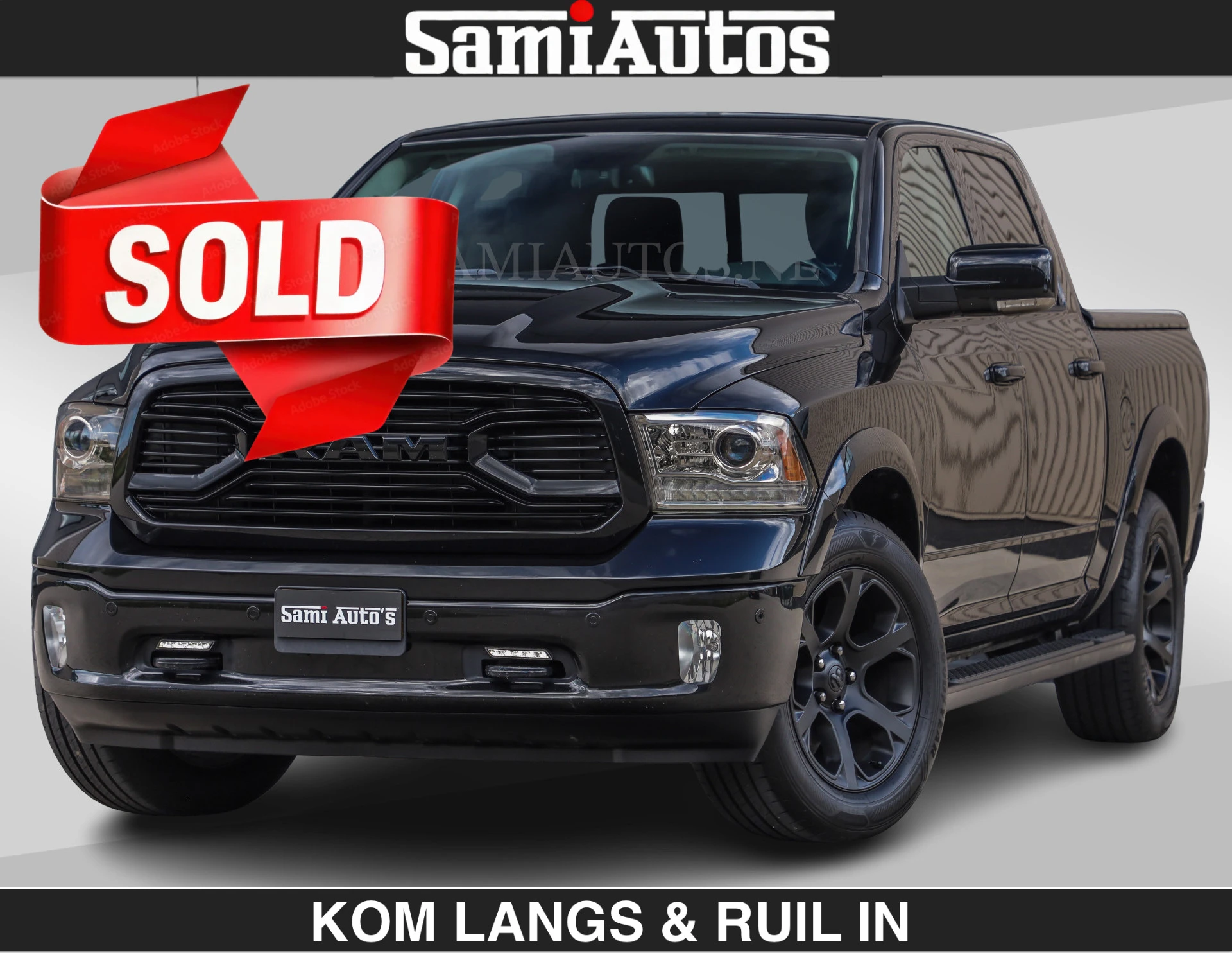 Dodge Ram Pick-Up 2019 - BLACK OPS | 5.7 V8 HEMI | OPEN UITLAAT KLEP | LUXE UITVOERING LARAMIE EDITION | image 1