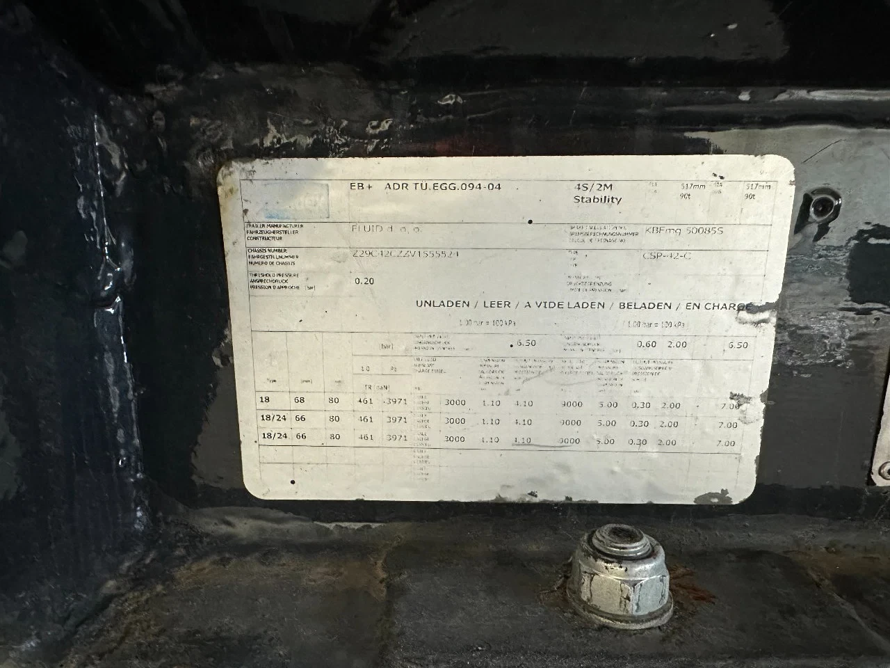 FLUID - LPG GAS TANKTRAILER / 50.100L / P28BH / Propane / Butan / ADR / DP: 02/31 image 42