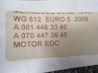 Mercedes-Benz - A 010 446 33 40 //A 073 447 72 40 //A 070 447 38 40 EDC MERCEDES BENZ OM457LA MP 3 afbeelding 2 miniatuur