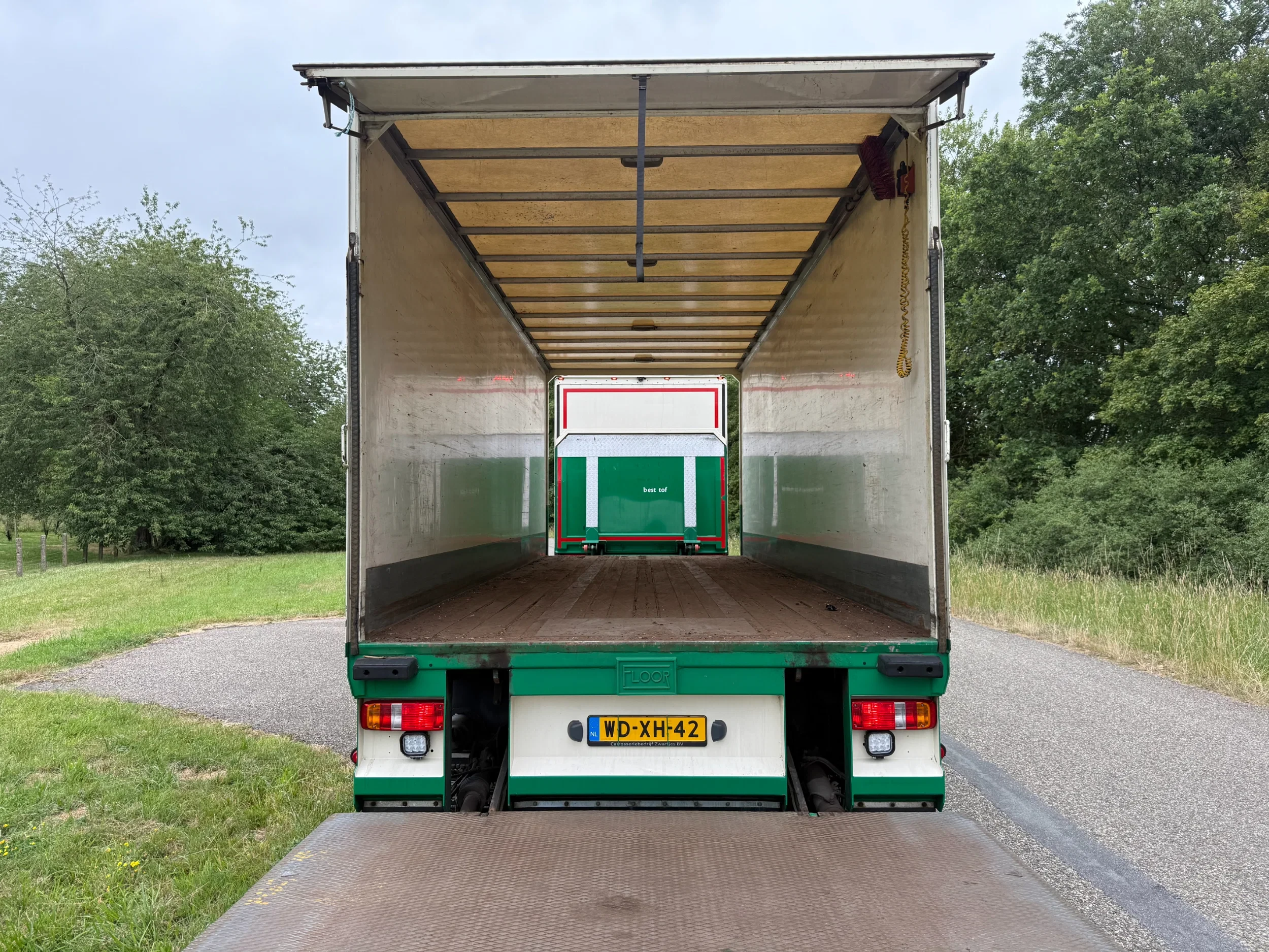 DAF CF 440 2016 - CF440 6X2 Bakwagen met 2 assige Floor schamel aanhangwagen NIEUWSTAAT afbeelding 5
