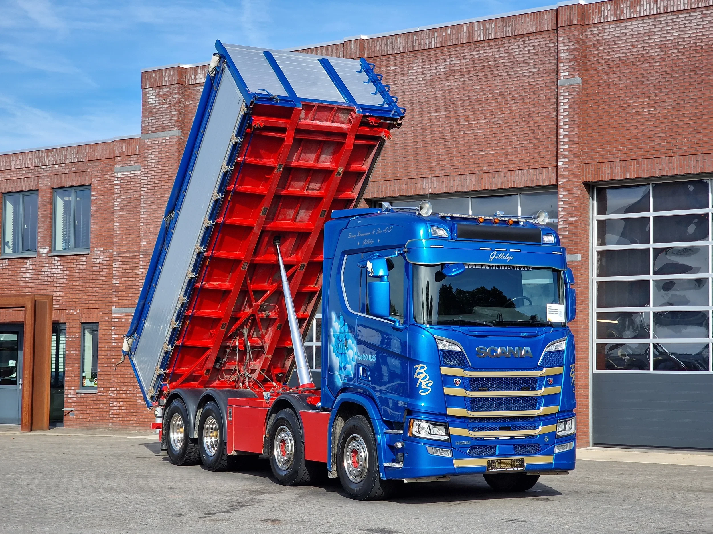 Scania R 2019 - R580 V8 NGS Highline 8x4*4 - 3 way Tipper - Retarder - Special paint - Full air - afbeelding 1
