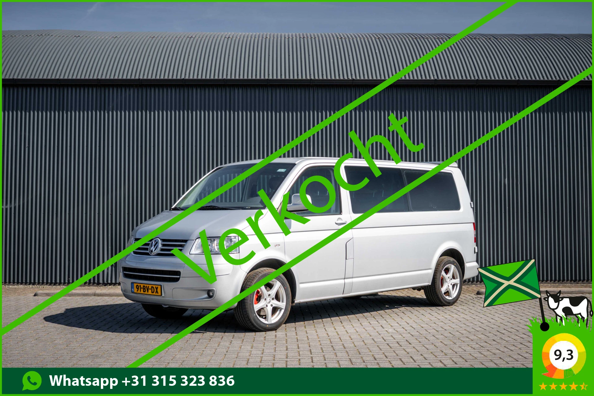 Volkswagen Transporter 2005 - T5 L2H1 | Marge | 2.5 TDI | DC 5-Zits | 130 PK | 1ste Eigenaar | Cruise | Navi | Airco | Trekhaak afbeelding 1