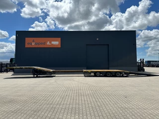 Broshuis N/A 2015 - 3ABSD Lowloader 3-axle / GVW: 53.000kg / Neck: 23.000kg / hydraulic steering + ramps + loading table / 4.60m extendable / winch / liftaxle immagine 3