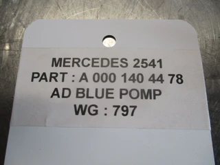 Mercedes-Benz - A 000 140 44 78 AD BLUE POMP MP3 EURO 5 imagem 3 miniatura