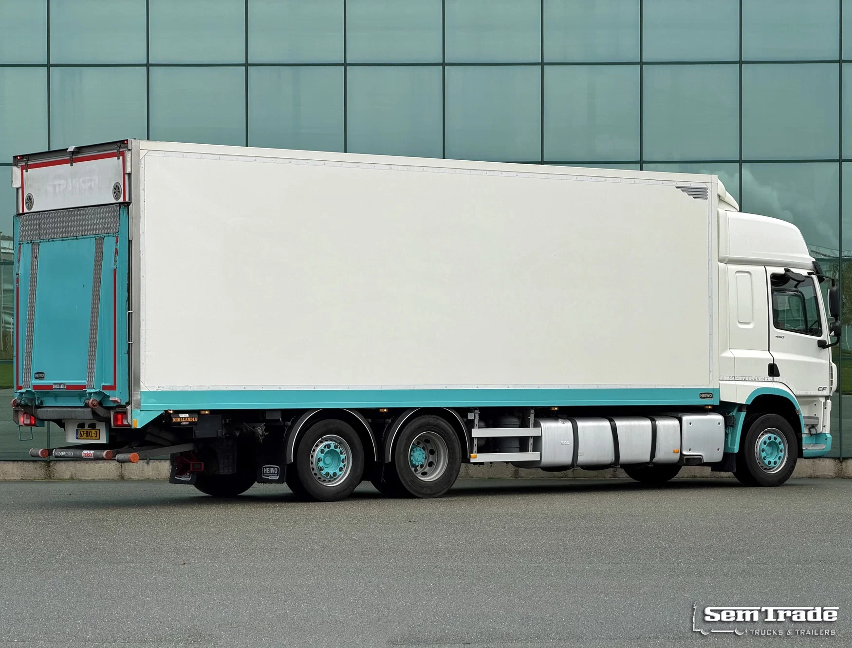 DAF CF 450 2018 - FAN 6X2 HEIWO BAK 875 x 250 x 275 CM INW. CARRIER 3.000 KG KLEP SUPER STAAT immagine 4