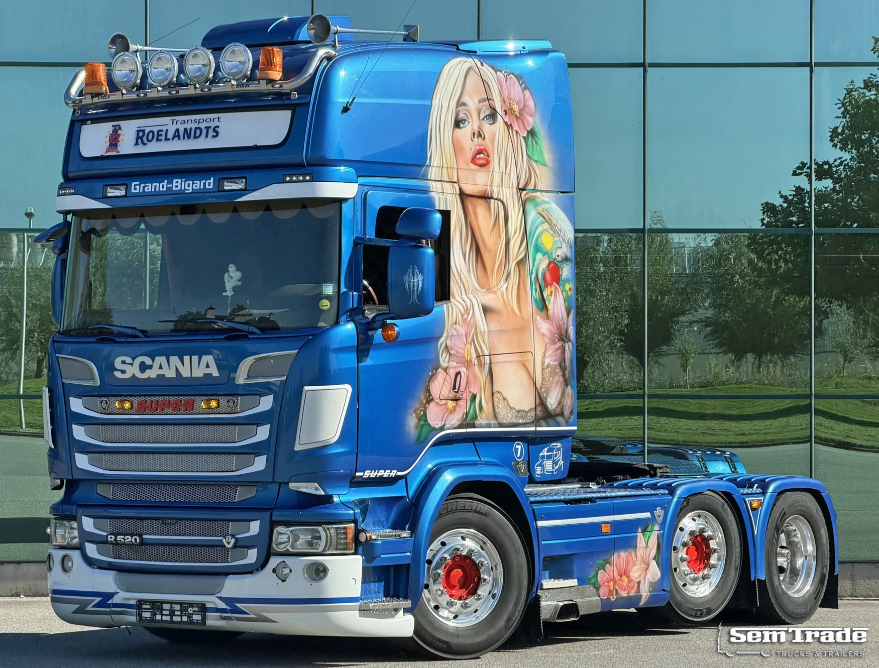 Scania R 2015 - R520 V8 EURO 6 KING FULL AIR RETARDER PARK AIRCO SPECIAL INTERIOR SPECIAL PAINT SUPER CONDITION afbeelding 1