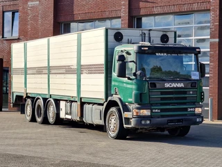 Scania P 2004 - P114-340 8x2*6 - Livestock 1 deck / Cattle - 3x steering axle - Manual gearbox afbeelding 3 miniatuur
