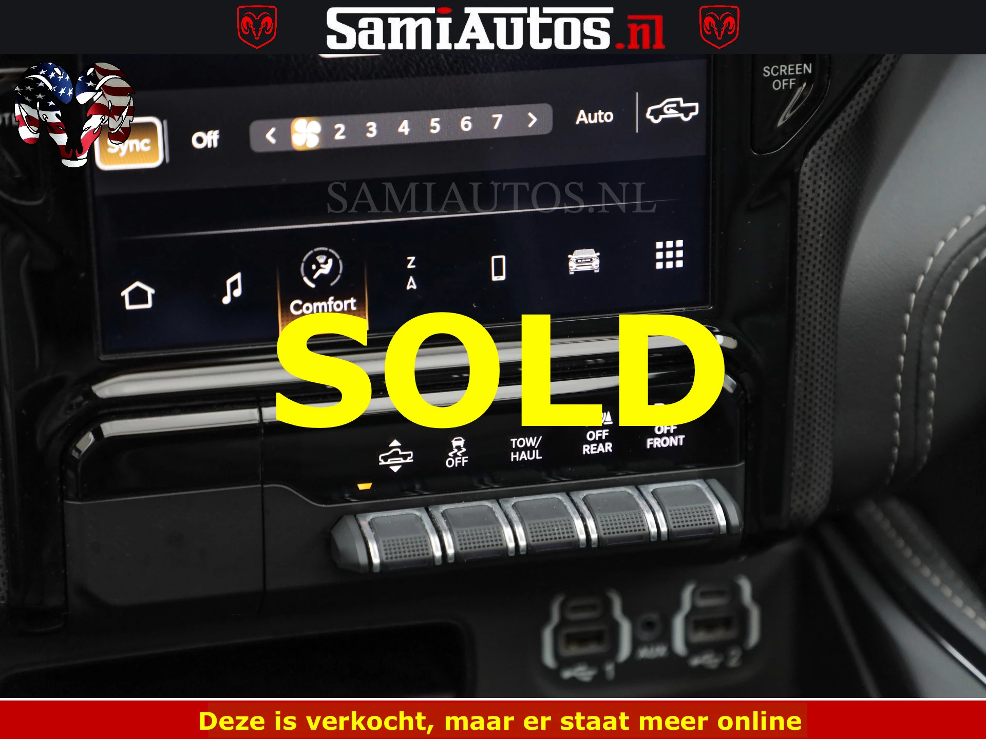 Dodge Ram 1500 2022 - LIMITED NIGHT | BOM VOL | HUD | MWK | LUCHTVERING | PANODAK | afbeelding 40