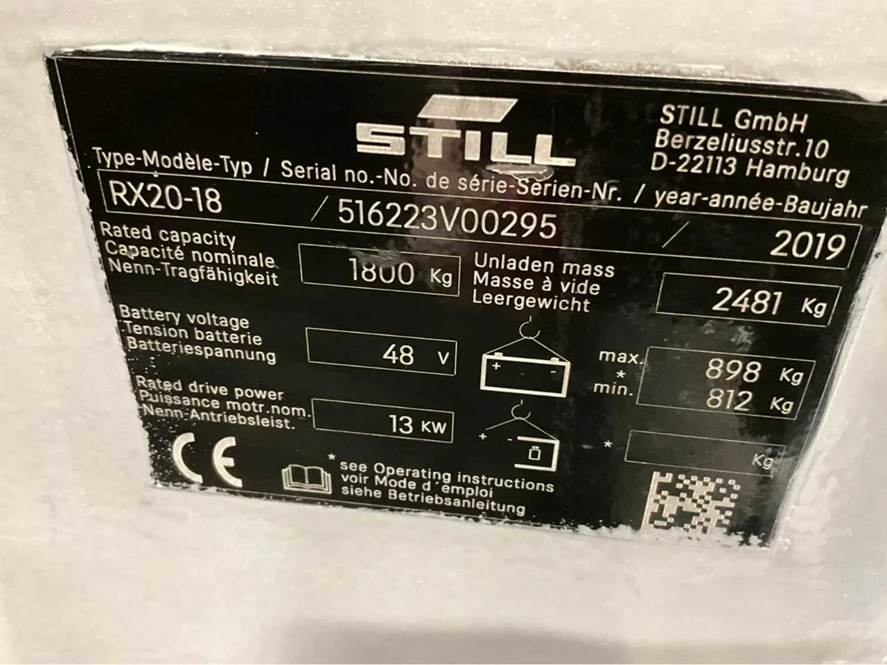Still 2019 - RX20-18 - 4,8M - Triplex - Freelift - Sideshift afbeelding 12