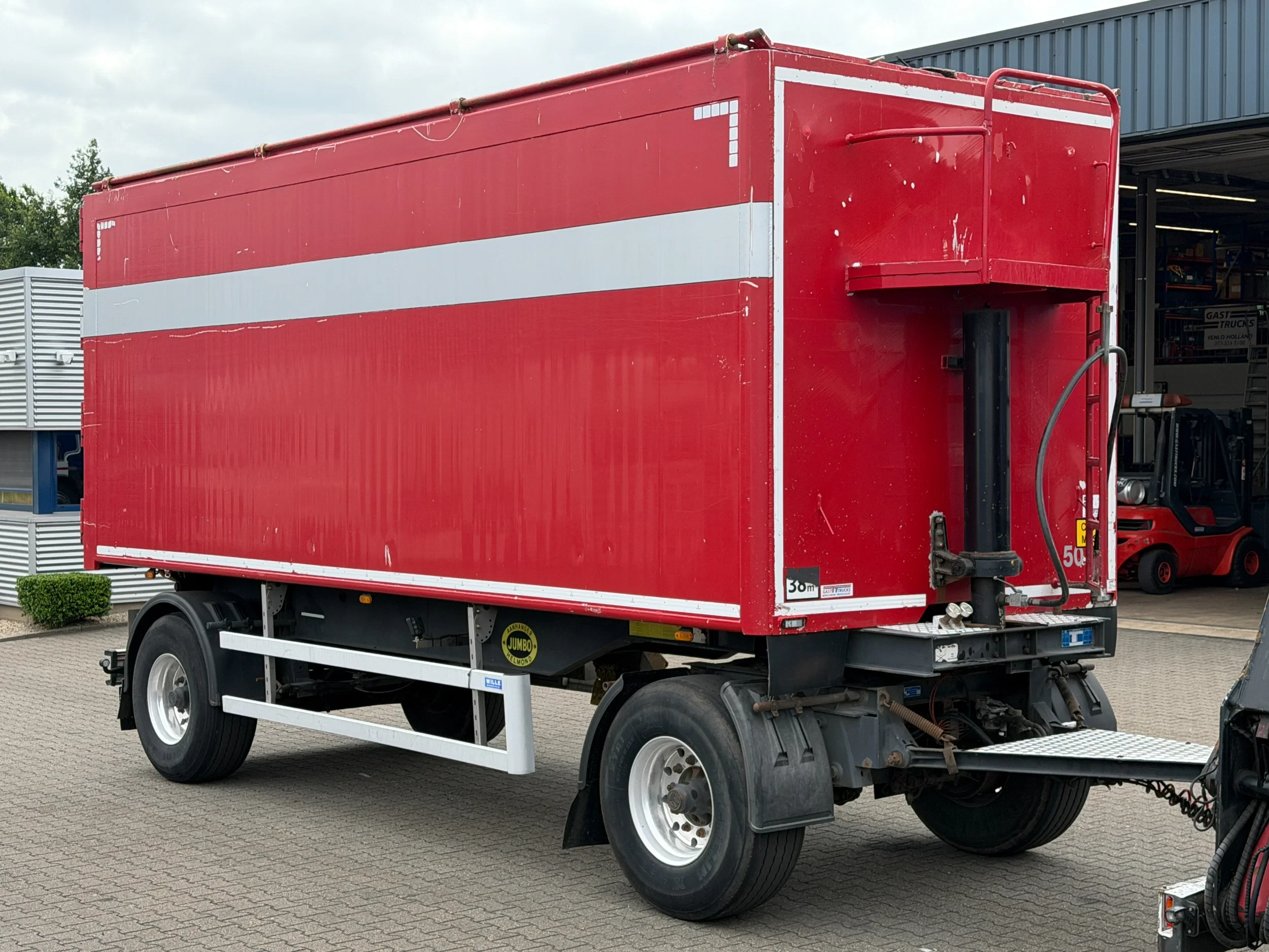 Jumbo 2009 - 40m3 Kipper Schamel Aanhangwagen afbeelding 4