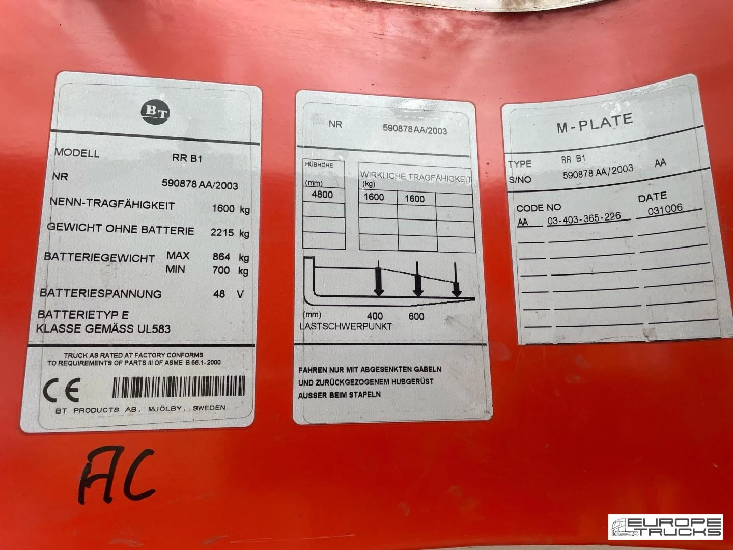 BT RR B1 2003 afbeelding 6
