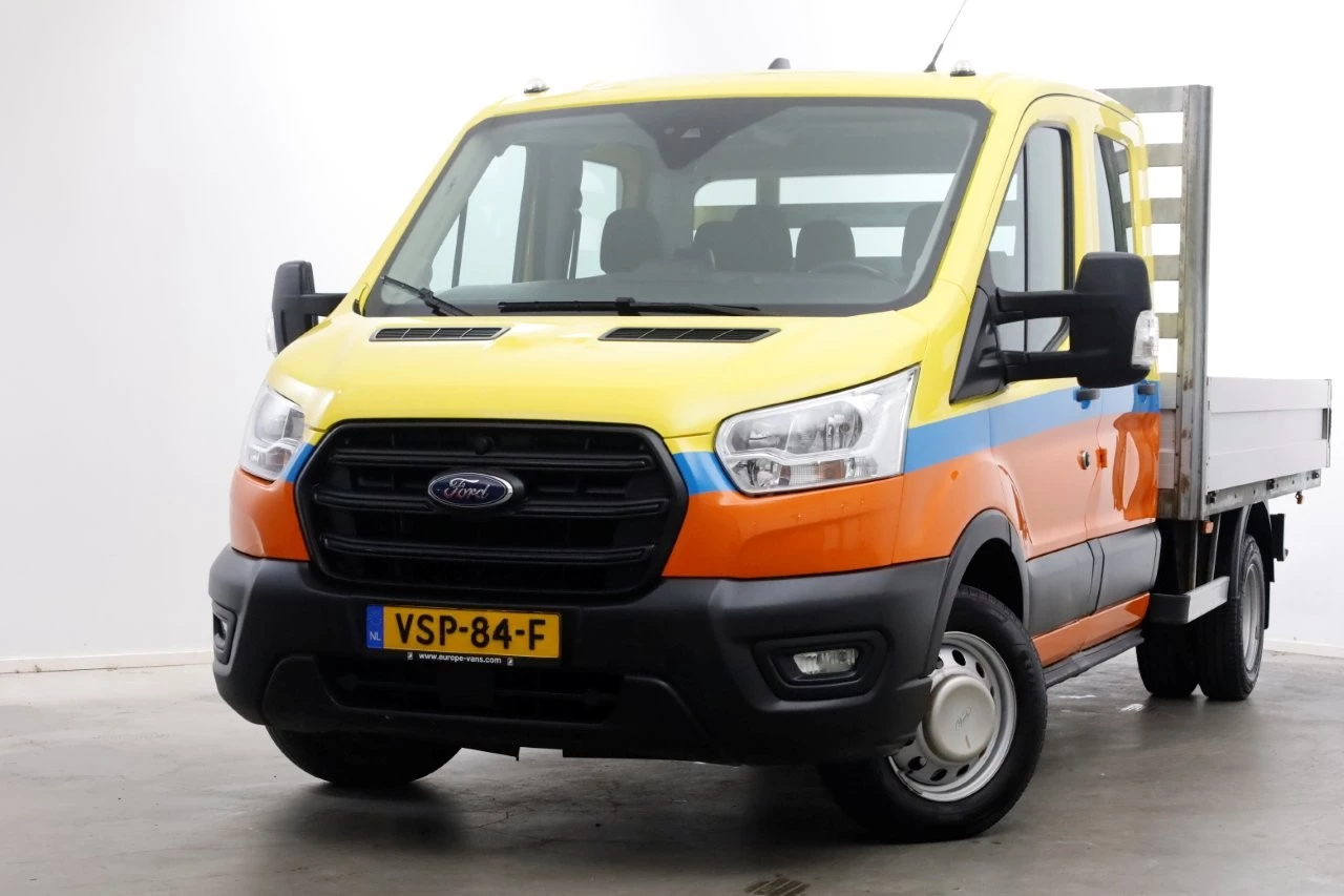 Ford Transit 2022 - 350 2.0 TDCI 130pk D.C. Trend Open Laadbak Trekhaak 3000kg 08-2022 afbeelding 1