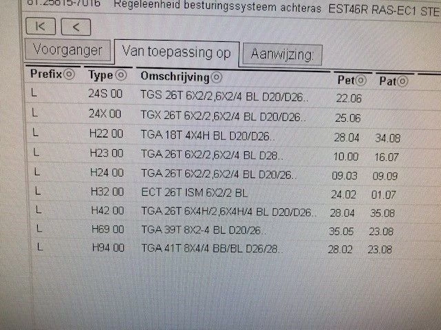 MAN 2005 - 81.25815-7016 REGELEENHEID BESTURINGSSYSTEEM ACHTERAS TGA imagen 4