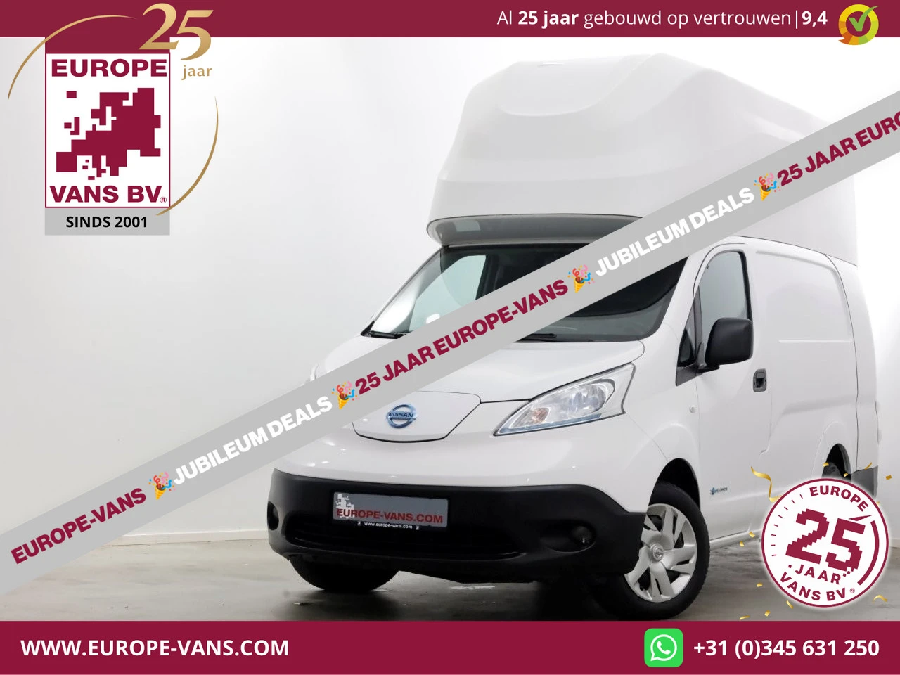 Nissan e-NV200 2021 - L2H2 Optima 40 kWh 100% Elektrisch Snellader WLTP 200km SOH 91% 08-2021 afbeelding 1