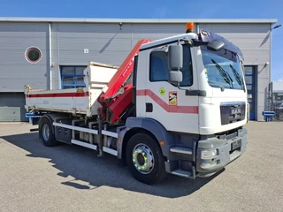 MAN TGM 2010 - 18.250 / HMF 1430 K2 REMOTED CRANE / ROTATOR / 3SIDE TIPPER / 369581 KM / TUV:29-10-2026 / AUTOMATIC / EURO-5 / 2010 immagine 5