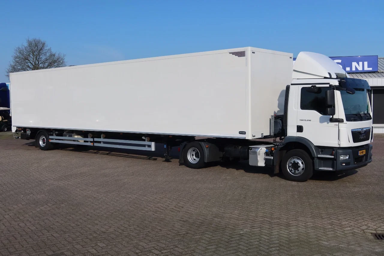 HEIWO TGM 15.290 2020 - Trekker + Heiwo city trailer geïsoleerd + klep 2500 kg afbeelding 11