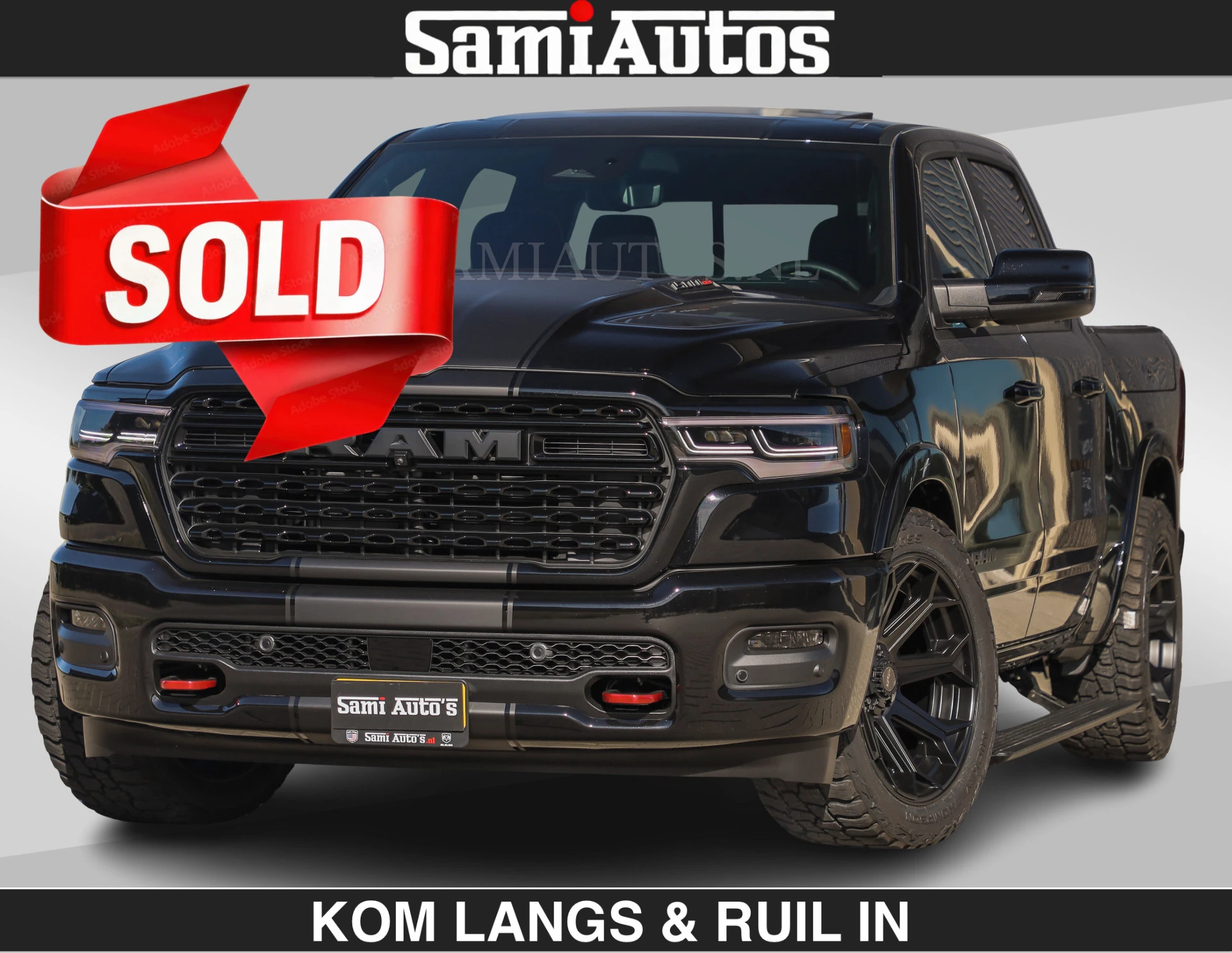 Dodge Ram Pick-Up 2024 - Limited H.O 540HP 706Nm | € 84.950 excl | De Meest Luxe en Volle in zijn Klasse | LUCHTVERING | HUD | Massage + Full Option | afbeelding 1