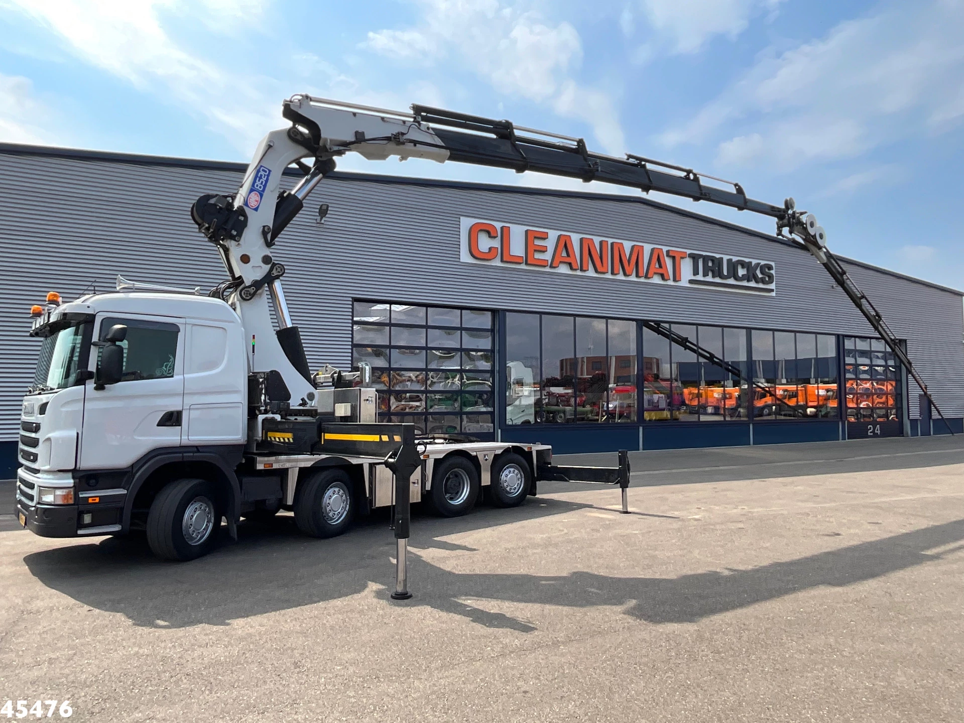 Scania G 2011 - 480 HMF 85 Tonmeter laadkraan + Fly-Jib afbeelding 1