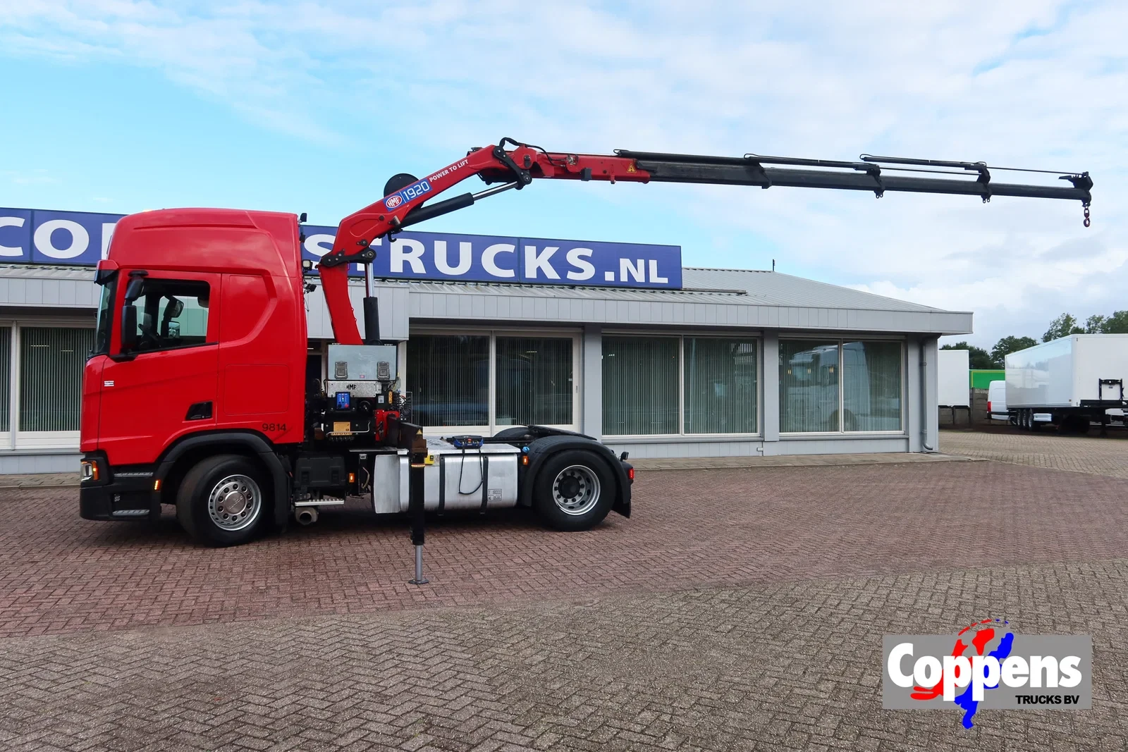 Scania R 2022 - R500 NGS 4x2 Trekker met kraan HMF 1920 afbeelding 1