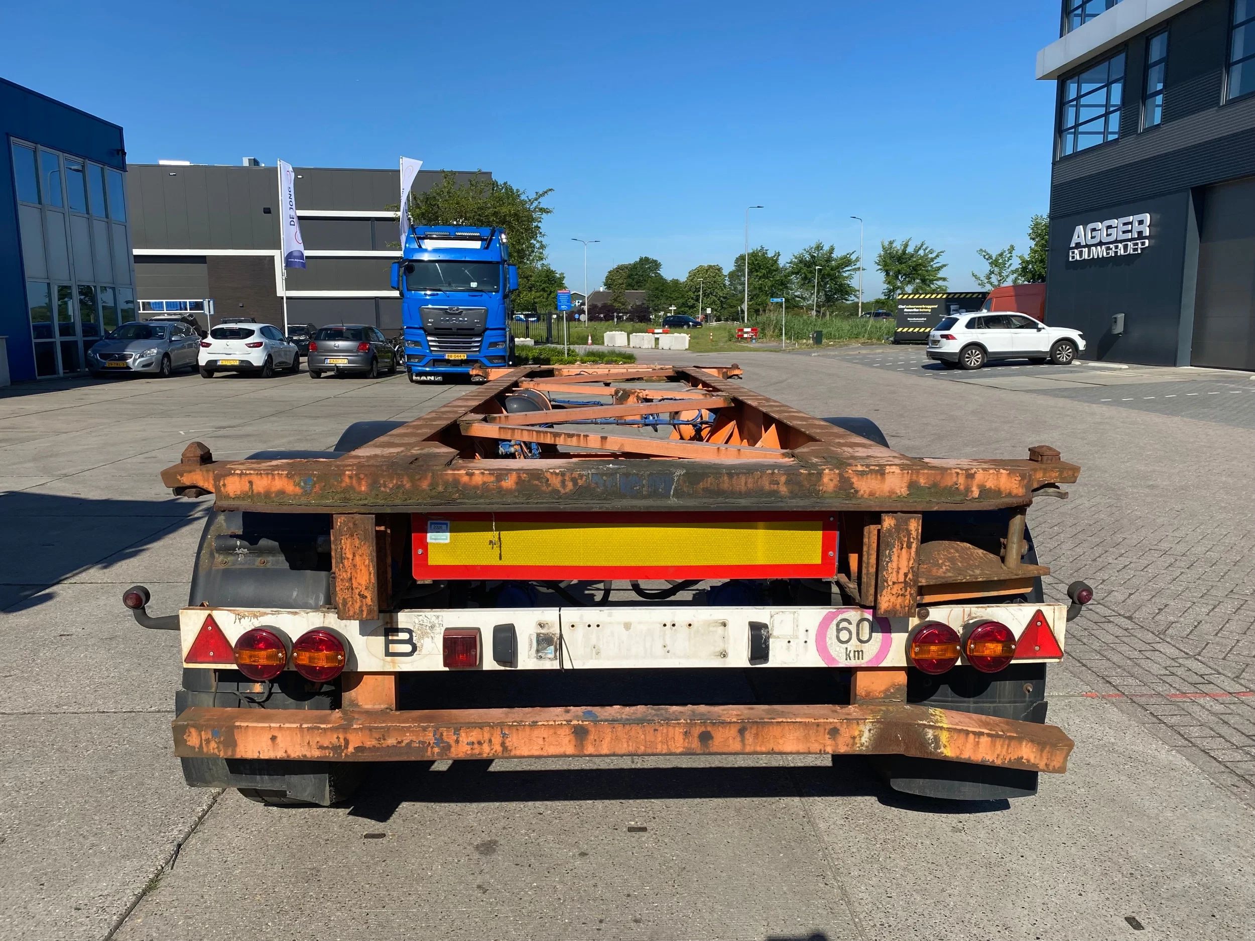 Van Hool 1993 - / 20 FT Container Chassis / Drum Brakes immagine 2
