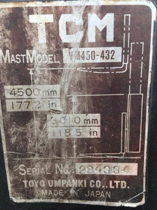 TCM N/A 1989 - Vorkheftruck zdjecie 9