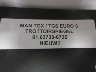 MAN - 81.63730-6735 NIEUW !!! TROTOIRSPIEGEL TGX TGS EURO 6 afbeelding 3 miniatuur