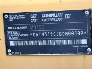 Caterpillar N/A 2003 - M315C WITH ROTOTILT, CE image 9