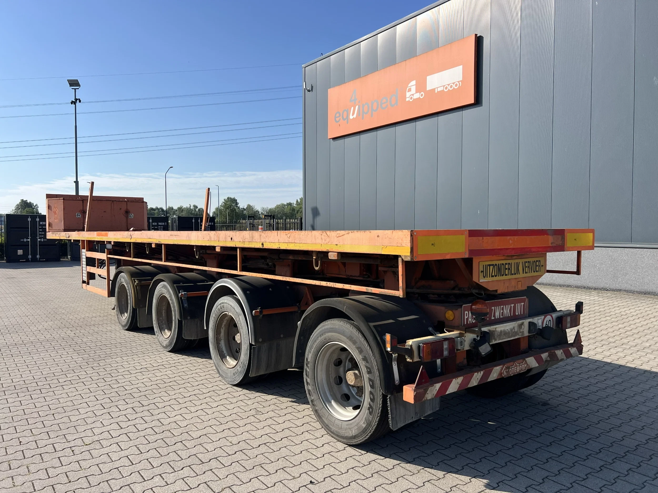 Nooteboom 1999 - OVB-73-04, 73 tons Ballast trailer, 4 axles, 3 hydraulic steering axles afbeelding 4