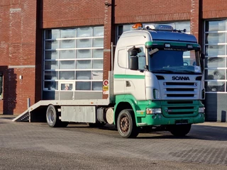 Scania R 2008 - R380 4x2 - Car transport / Flatbed - Ramp - Full air - Night clima image 2