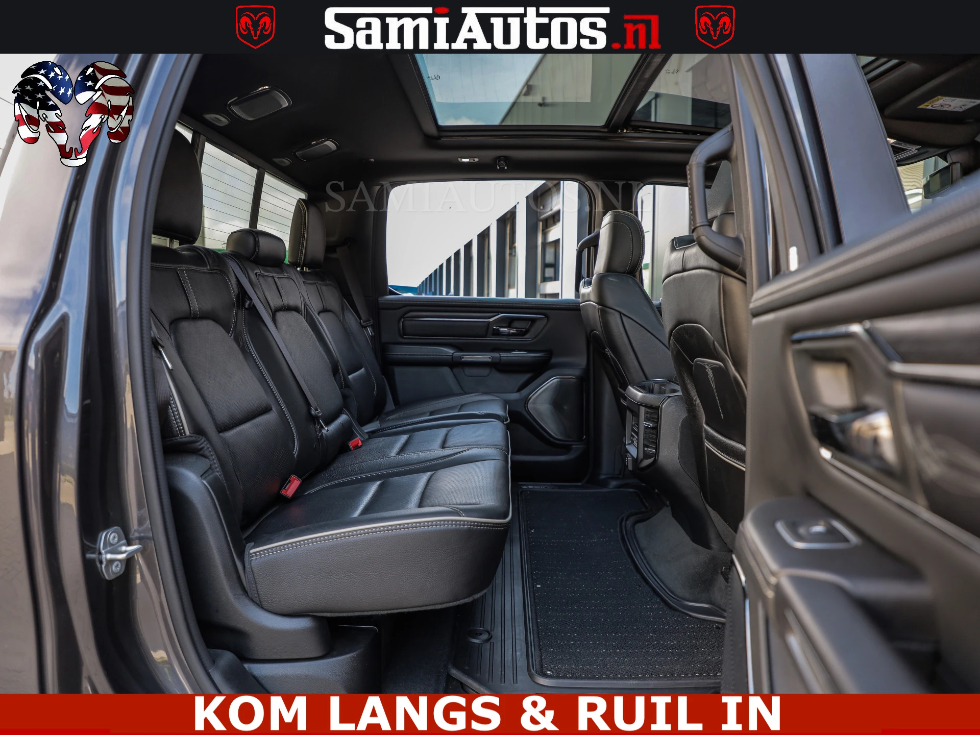 Dodge Ram Pick-Up 2023 - LIMITED NIGHT 5.7 V8 402PK | HUD | 4PL WHEELS | LUCHTVERING |OPEN UILAAT KLEP | BOM VOL | GRANITE CRYSTAL | DC | immagine 41