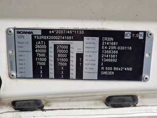 Scania R 2017 - R500 NGS 6x2 - Food tipper 4 compartments - Loadlift - Compressor - Retarder - Full air obrazek 34