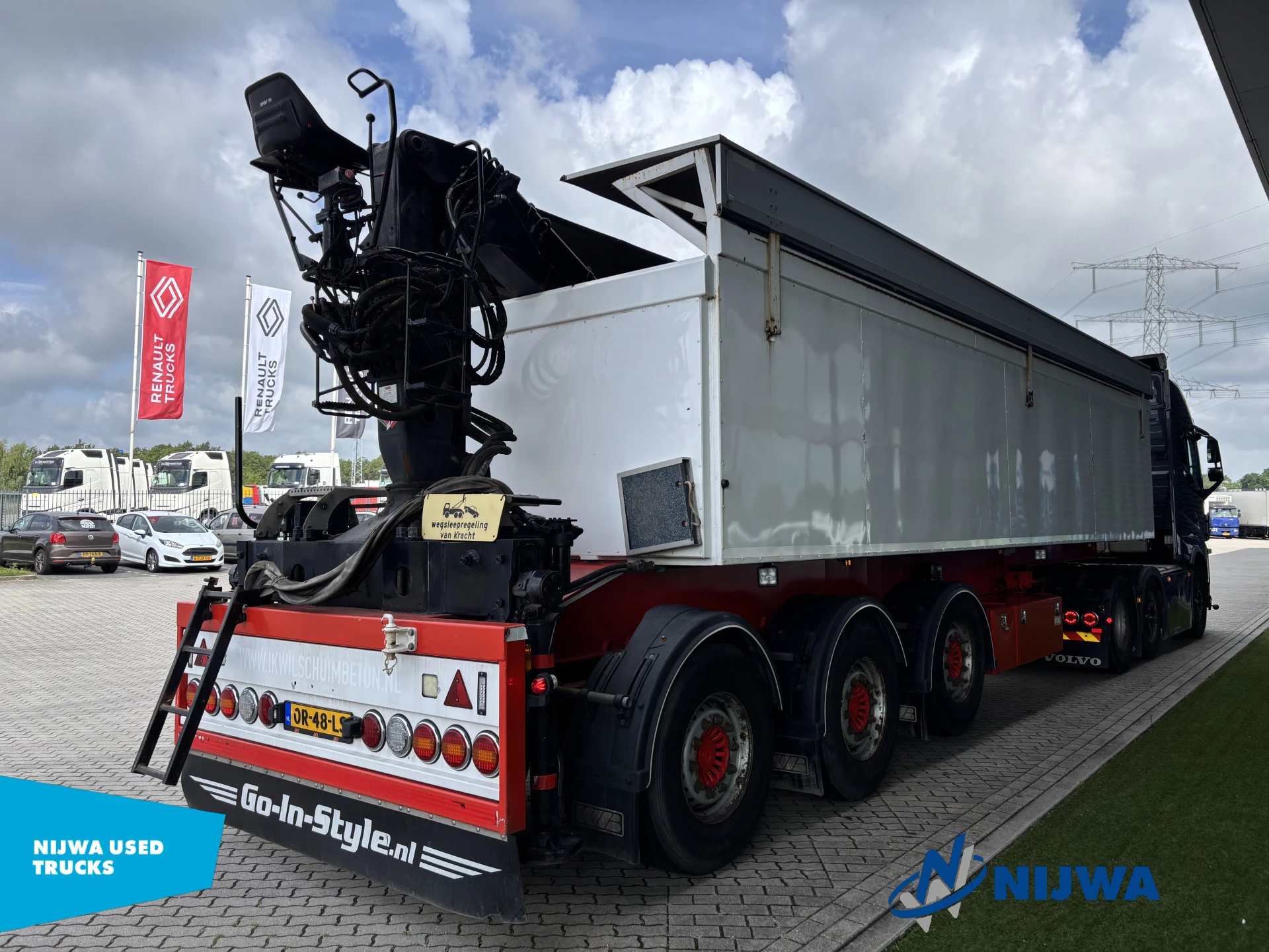 Volvo FH 2017 - FH16 750 6x2/4 i.c.m. KWB P3 oplegger met Hiab 1185 83 kraan obrázek 23