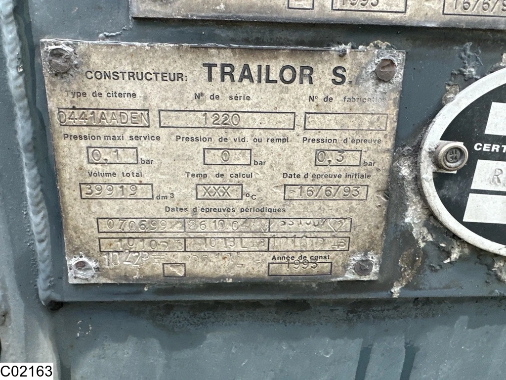 Trailor 1993 - Fuel 39919 Liter, 9 Compartments immagine 12