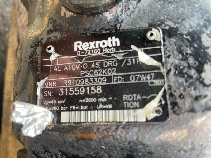 Rexroth 2008 - REXROTH PLUNJERPOMP AL A10V-0.45 DRG SN 31559158 afbeelding 4