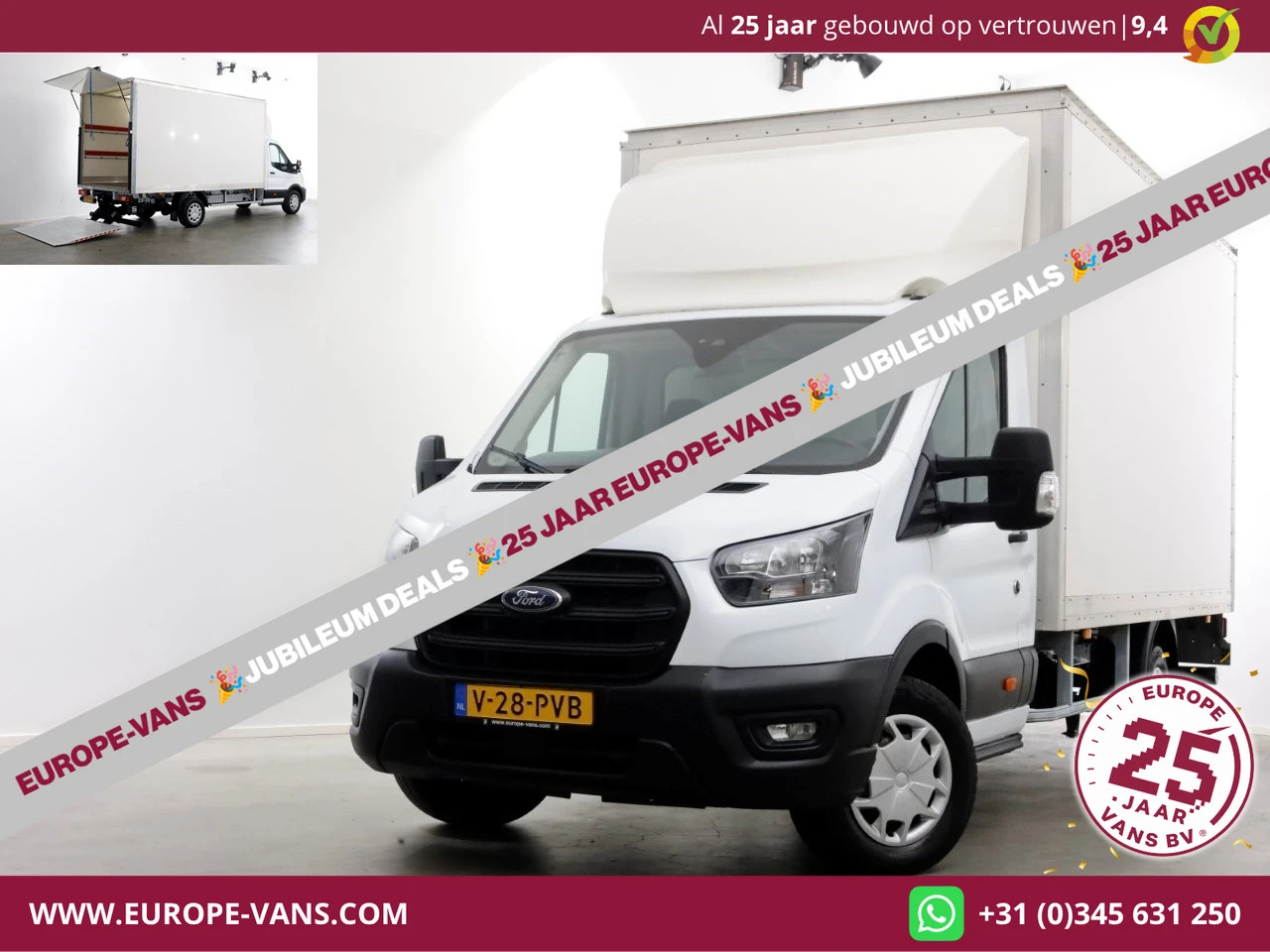Ford Transit 2024 - 350 2.0 TDCI 130pk RWD Trend Bakwagen met laadklep 01-2024 image 1